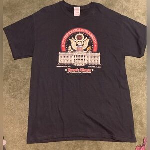 Barak Obama Presidential Inauguration T-Shirt Jan 21, 2013 Navy Large